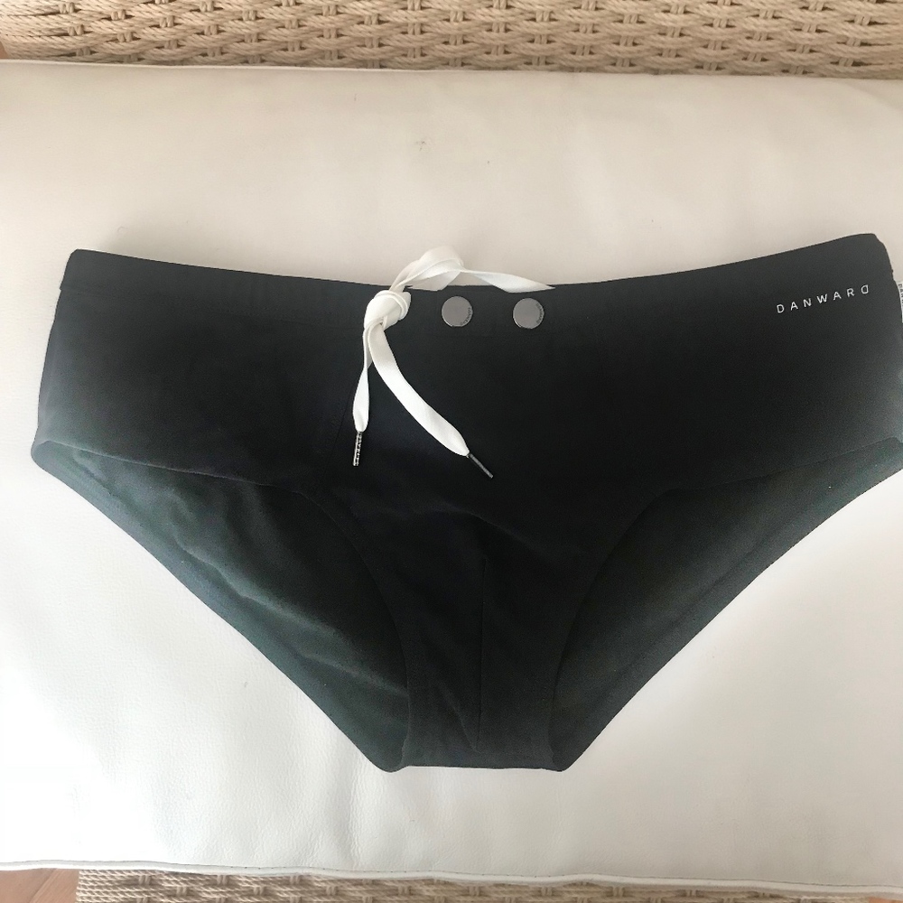 Dan Ward Swimwear Lycra Long Brief Black